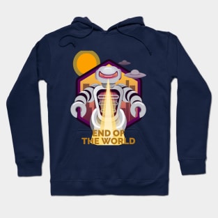 Retro Killer robot end of the world Hoodie